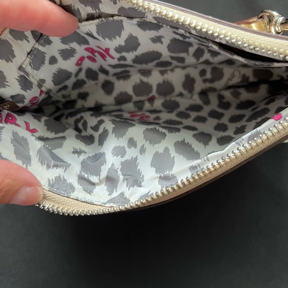 COACH Poppy Gold Sequin Wristlet - Picture 3 of 6